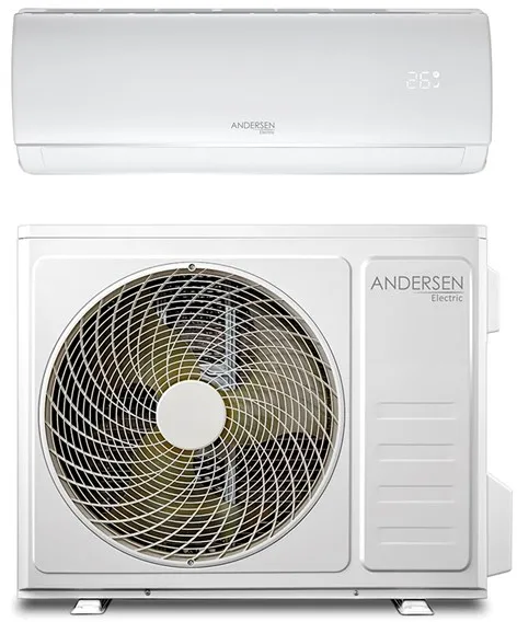 Andersen Electric AE 9000 Luft/Luft-varmepumpe med WiFi, 3,4 kW, 5–63 m², hvit