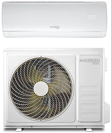 Andersen Electric AE 12000 Luft/Luft-varmepumpe med WiFi, 3,8 kW, 5–72 m², hvit