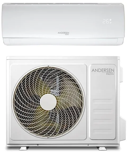 Andersen Electric AE 18000 Luft/Luft-varmepumpe med WiFi, 6 kW, 5–135 m², hvit